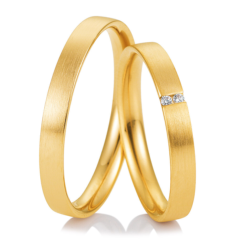 Breuning Trauringe Gelbgold Welcome 48/04987 & 48/04988