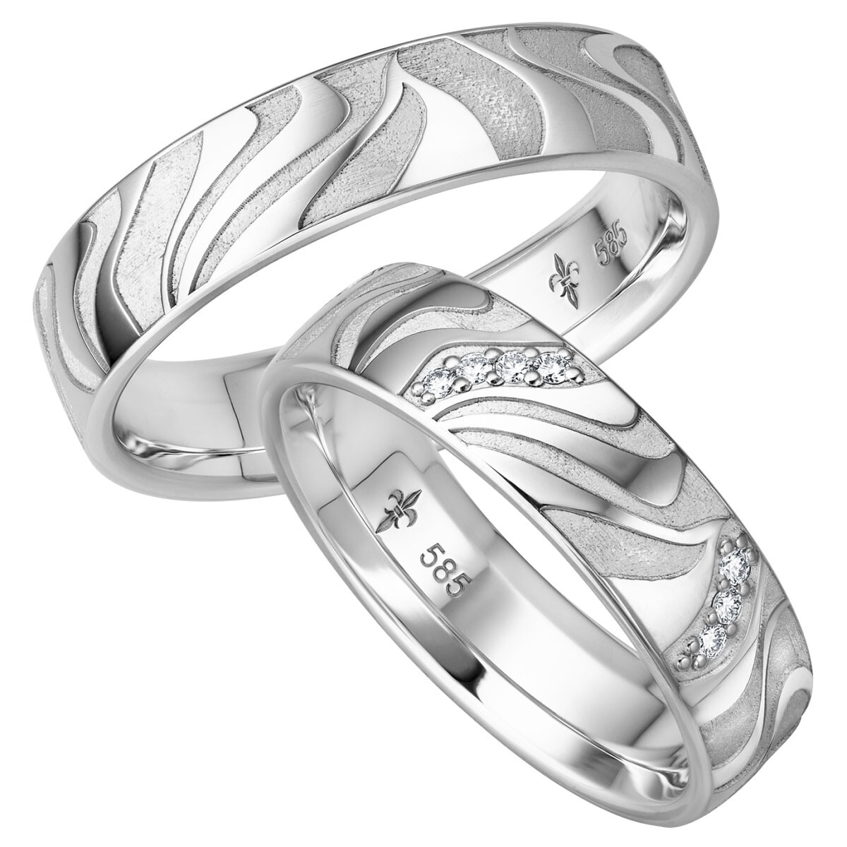 Trauringe Emy Weißgold Brillant Giloy TR-0/TR-1-00041