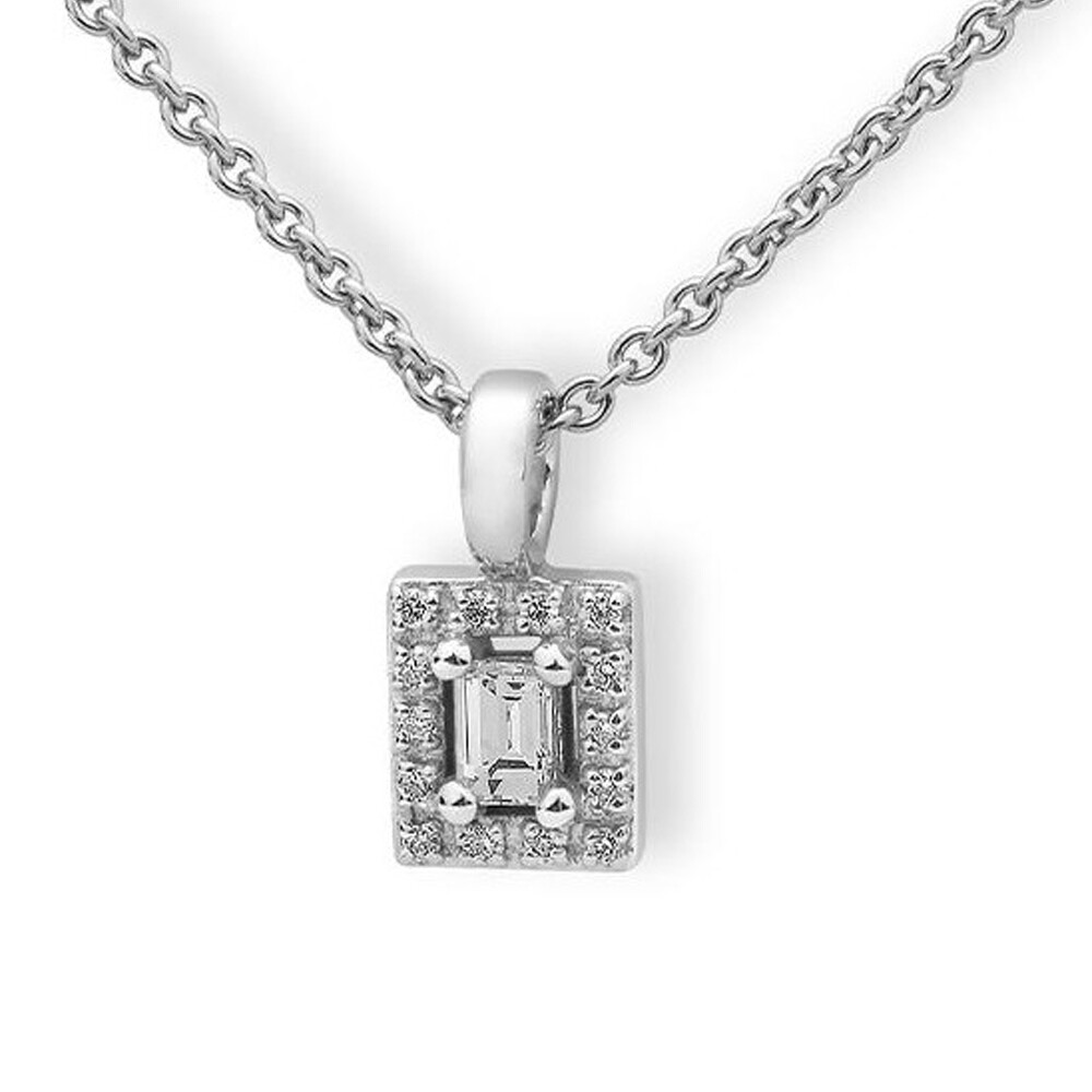 Anhänger Weißgold Baguette Brillant Breuning 31-04746
