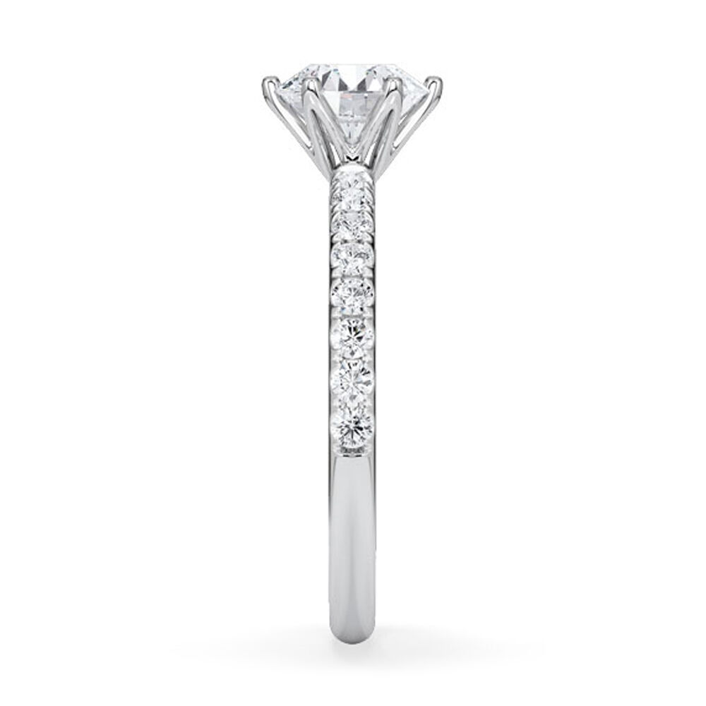 Verlobungsring Hollywood Platin 950 Brillant 1,270 ct Pavé – Rubin RU-1888