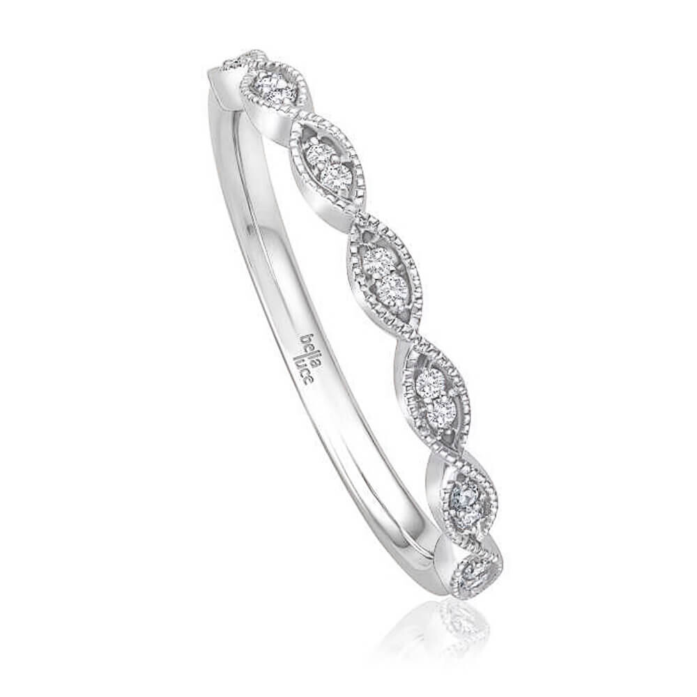 Diamantring Perline Weißgold bella luce EH005945