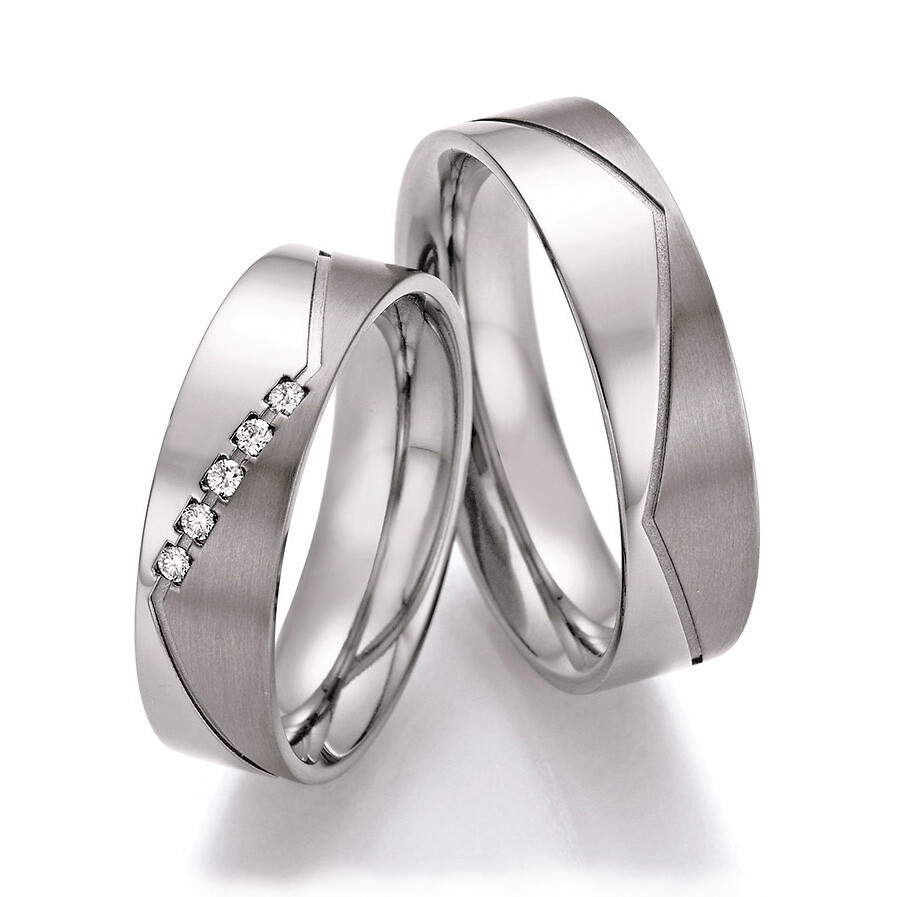 Ruesch Trauringe aus Titan 77/21170-060 & 77/21180-060