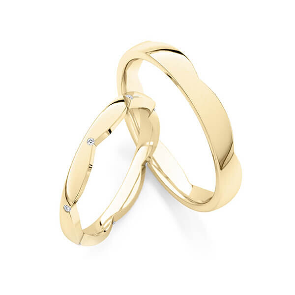Trauringe Memoire Gelbgold Rubin RU-1773