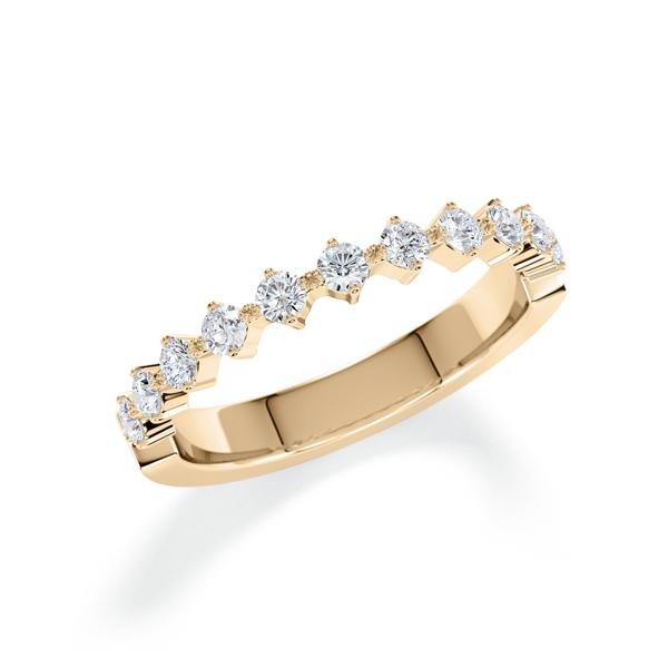 Memoire- Vorsteckring Roségold 585 zus. 0,440ct. w, si Rubin 1806