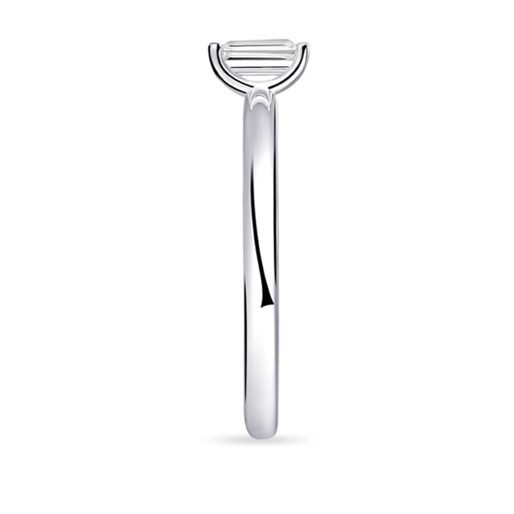Solitär Ring Silber 925 Baguette Zirkonia Gisser R417