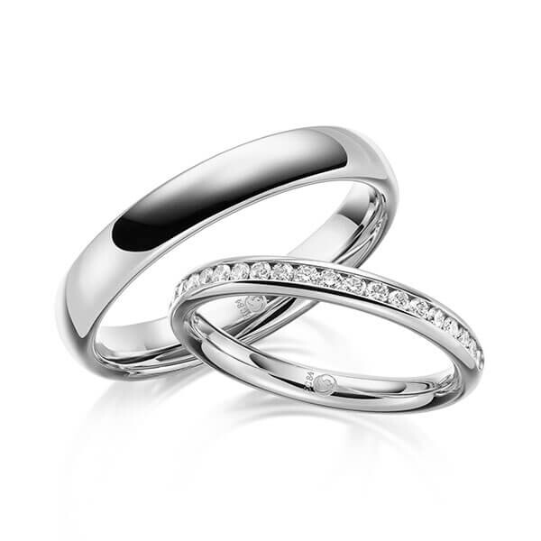 Trauringe Memoire Palladium Rubin RU-1637