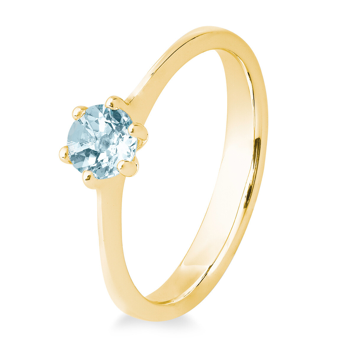 Breuning Ring Gelbgold 585 Aqua 42/84833