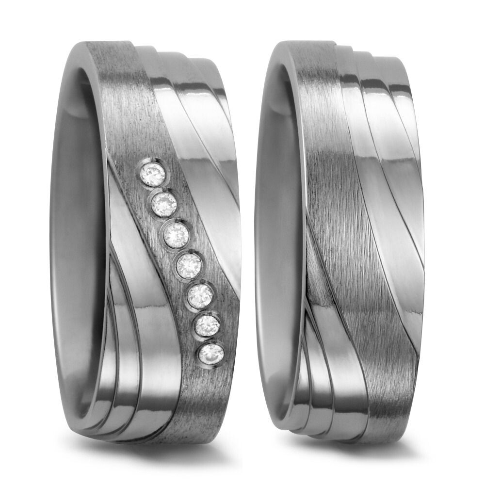 Trauringe Partnerringe Titan Brillant TitanFactory 52413