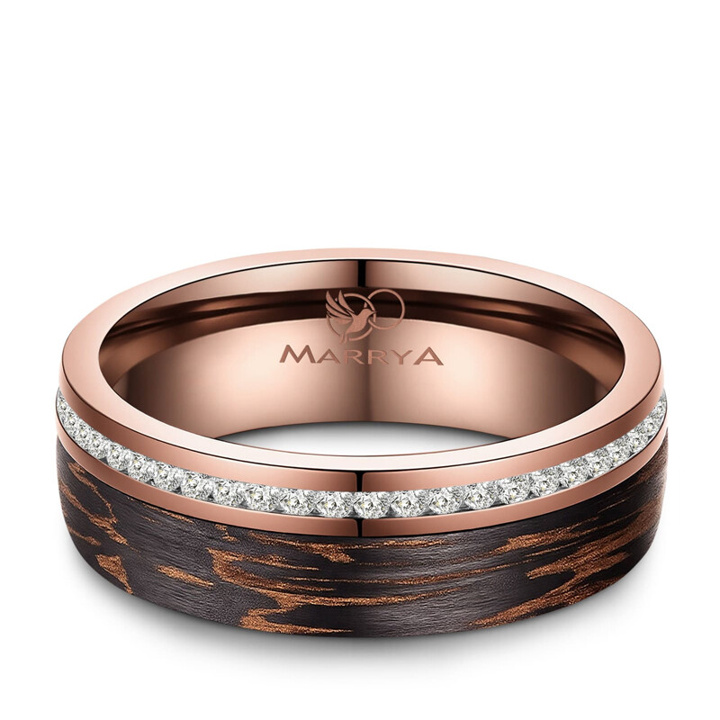 Damenring Carbon Bronce Design CB-04