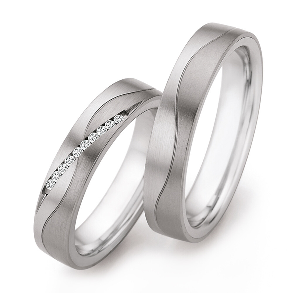 Eheringe Steel Titan Brillant Ruesch 68/20170 & 68/20180