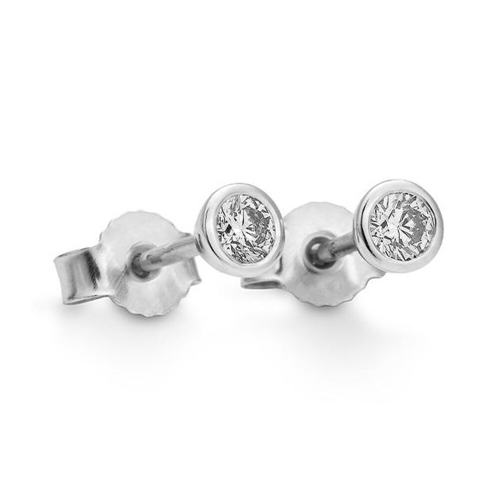 Ohrstecker Zarge Weißgold Brillant Breuning 01-05685