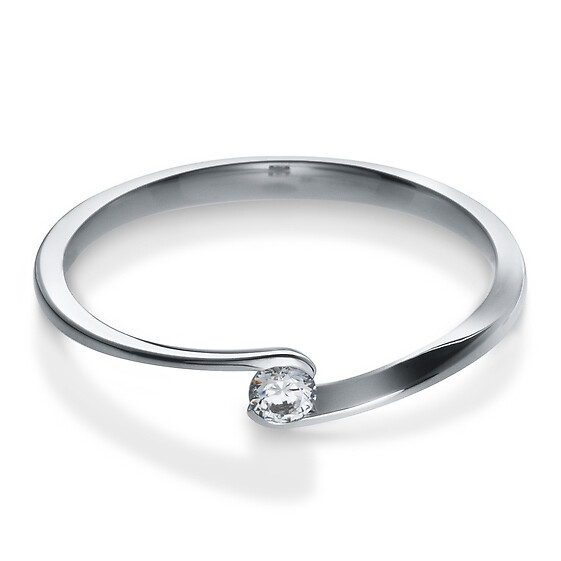 Antragsring Silber mit Zirkonia Breuning 41/05311