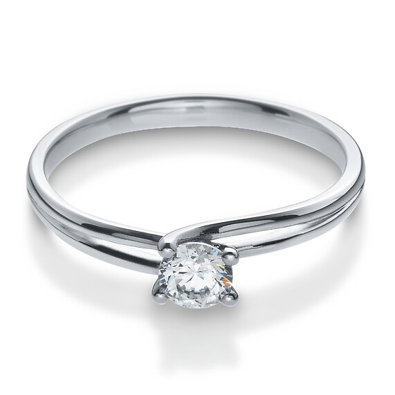 Antragsring Silber mit Zirkonia Breuning 41/05307
