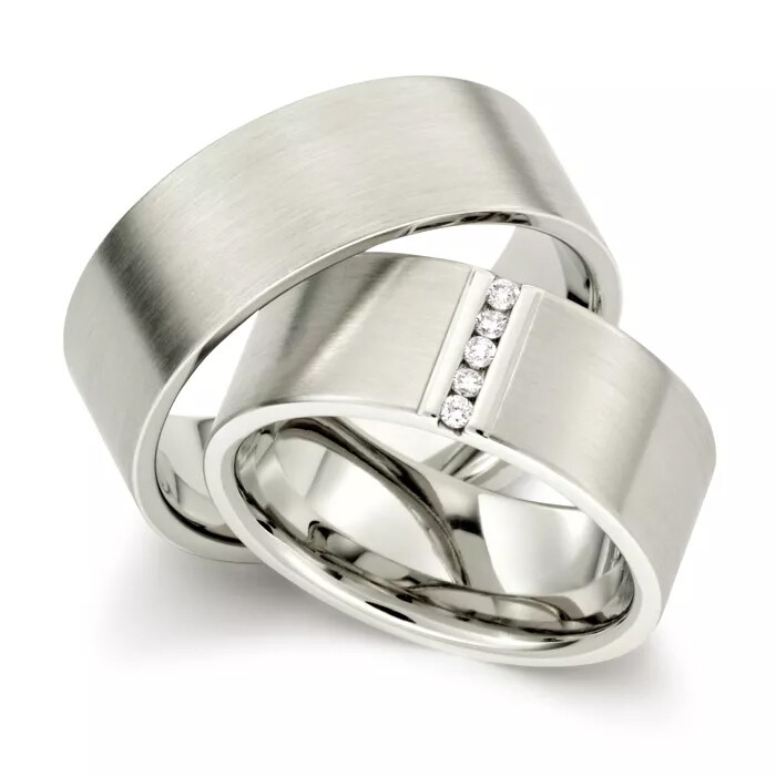 Max Kemper Trauringe Weißgold Brillant 70095