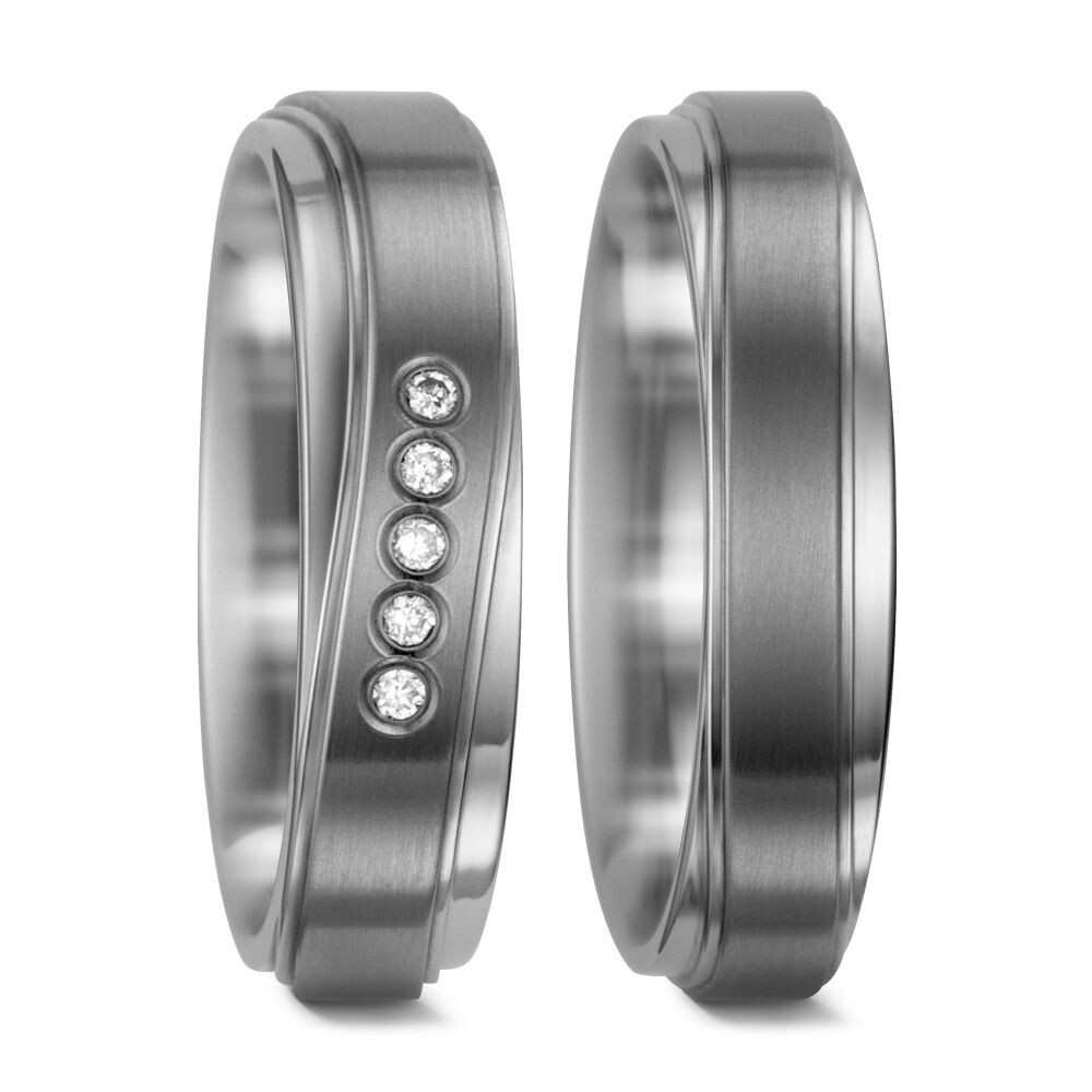 Trauringe Partnerringe Titan Brillant TitanFactory 52439