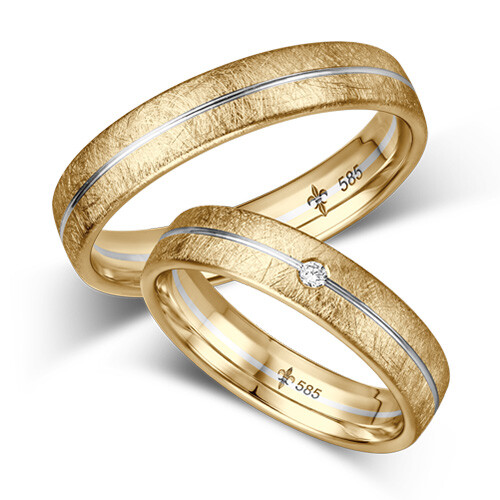 Giloy Trauringe Joline TR-1-00060 Gelb-/ Weißgold