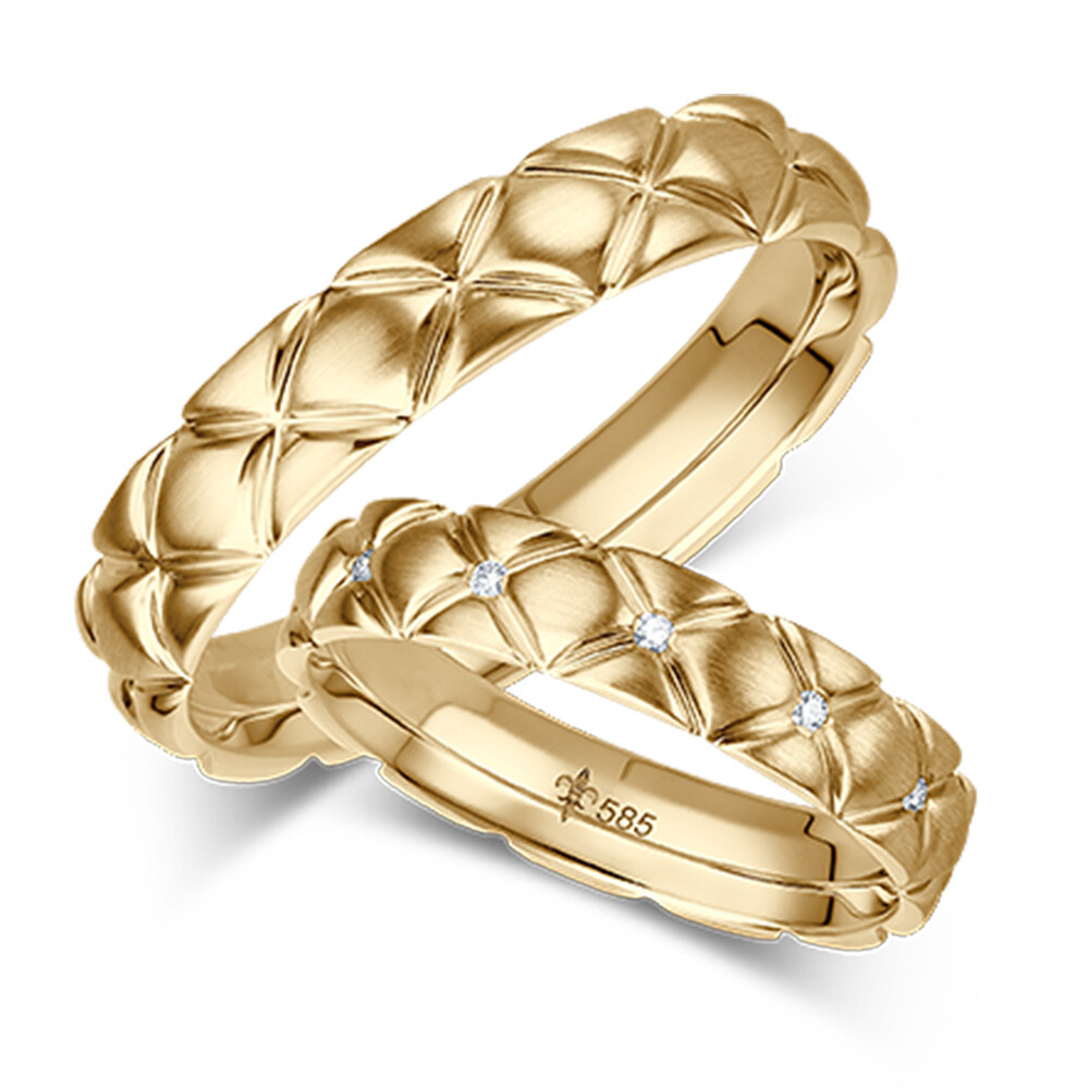 Giloy Trauringe La Mer Gelbgold TR-0/TR-1-08001