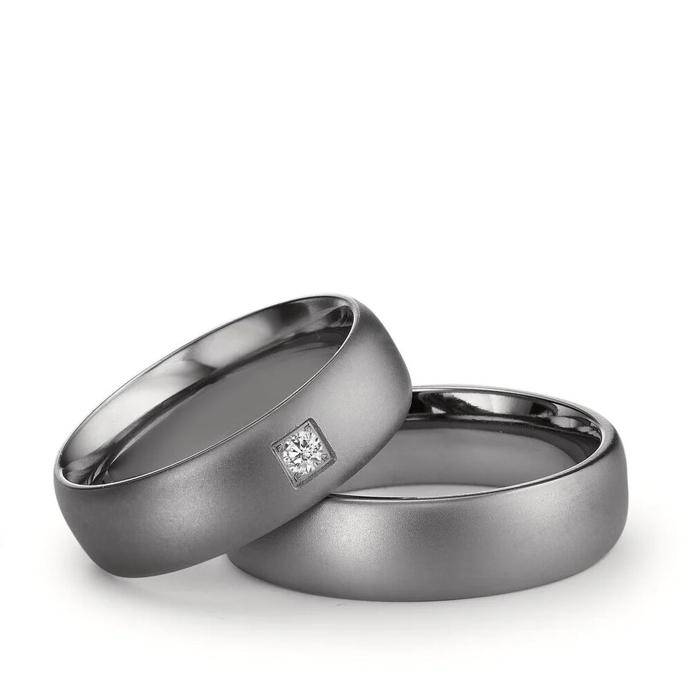 Trauringe Partnerringe Tantal Brillant TeNo 597538-7