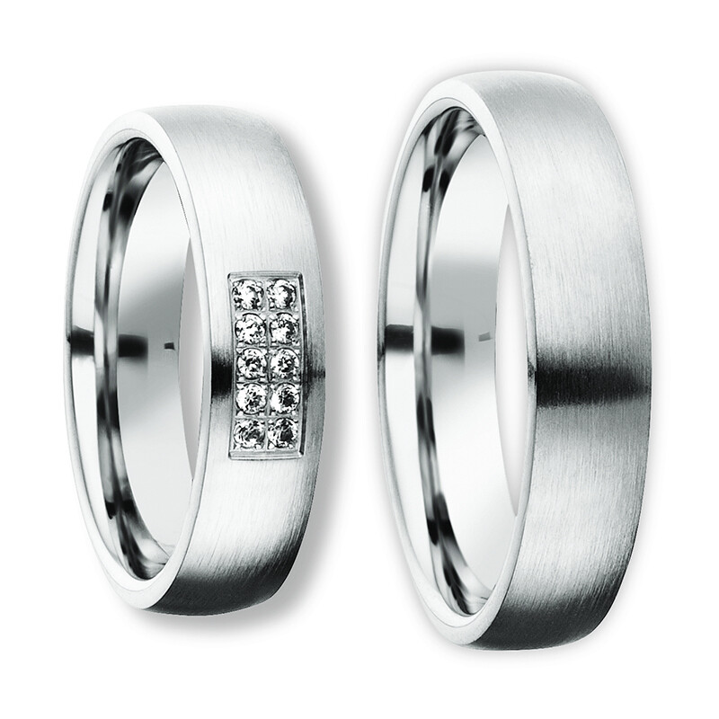 Freundschaftsringe Silber 925 Zirkonia Bedra 90055