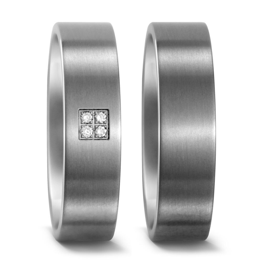 Trauringe Titan Brillant TitanFactory 51654 & 50972