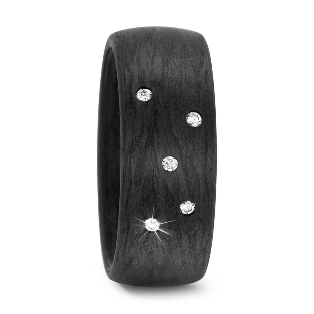 Ring carbon mir 5 Brillanten TitanFactory 59341