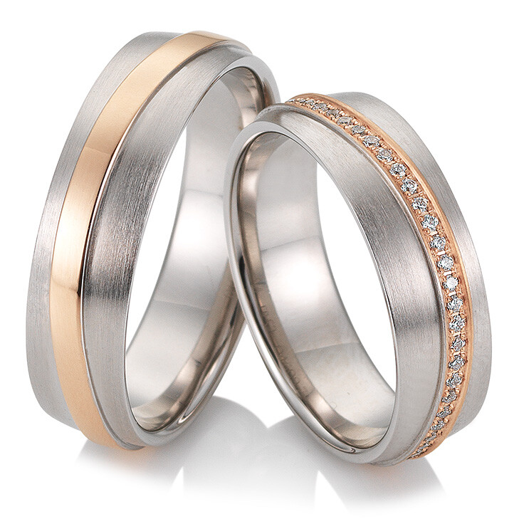 Eheringe Trauringe Bicolor Joy Breuning 48/04509 & 48/04510