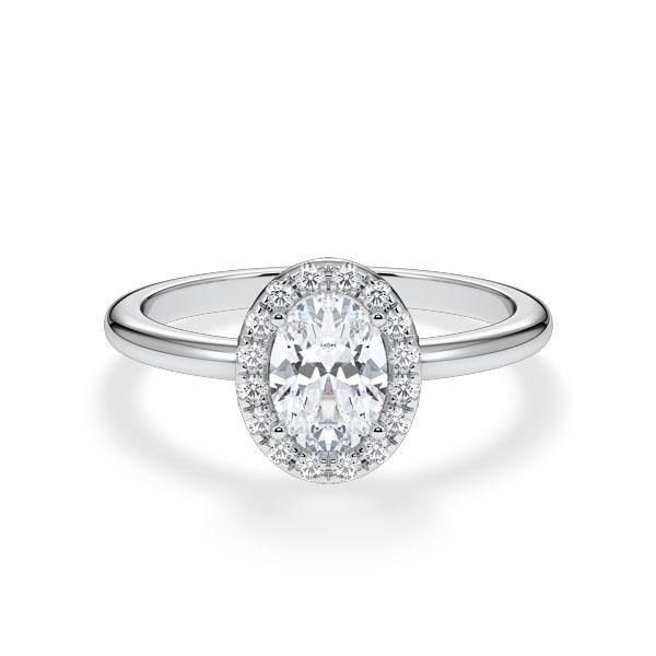 Verlobungsring Platin 950/- zus. 0,710 ct, LAB - e, vs2 & tw, vs - RU-1902-34