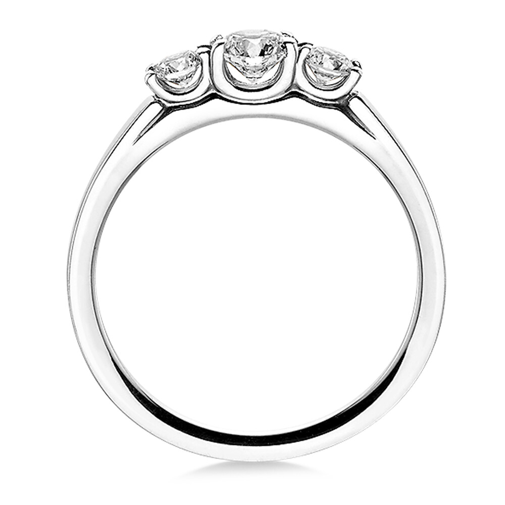 Verlobungsring aus Platin mit 3 Brillanten Dettinger 27200