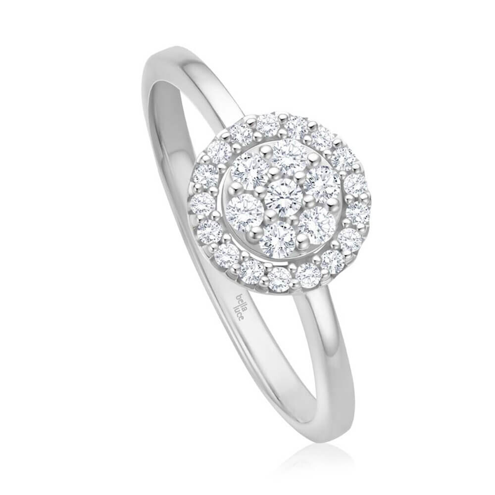 Diamantring Pavee Weißgold bella luce EH005811