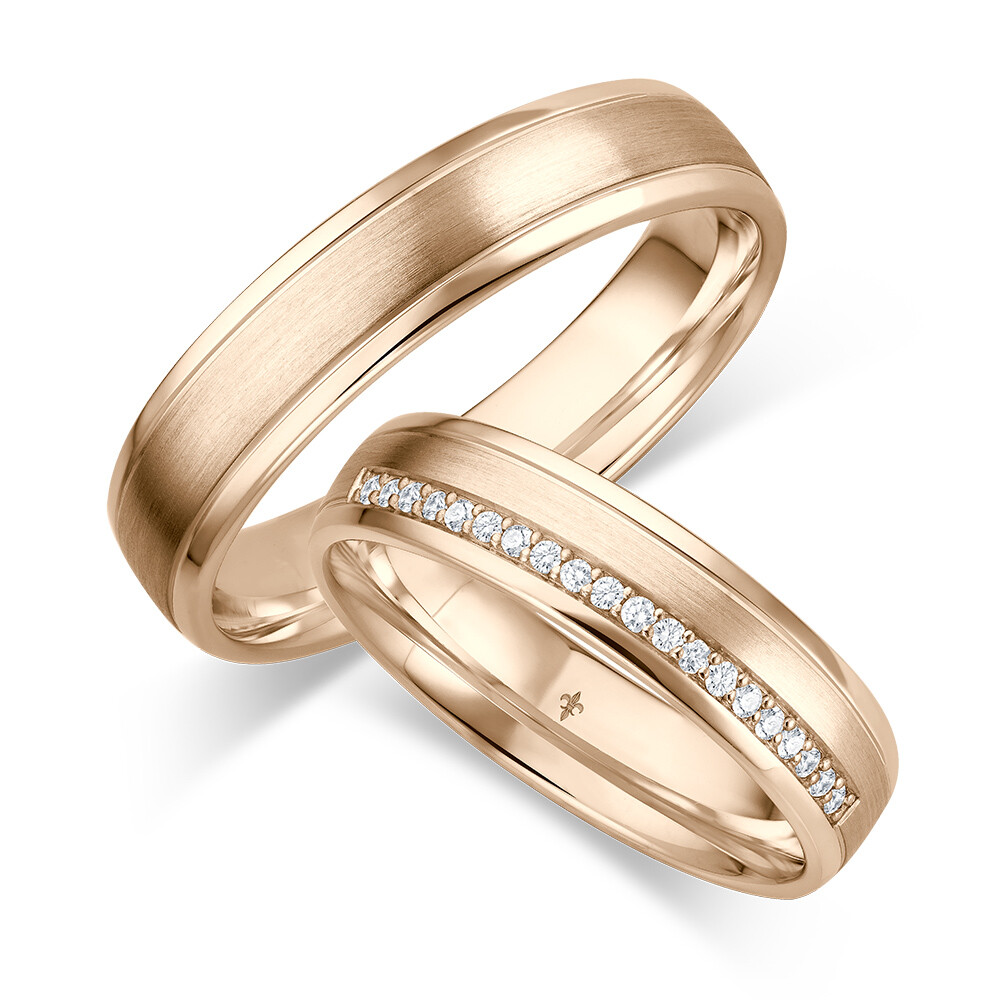 Trauringe Jade Roségold TR-0/TR-1-00093