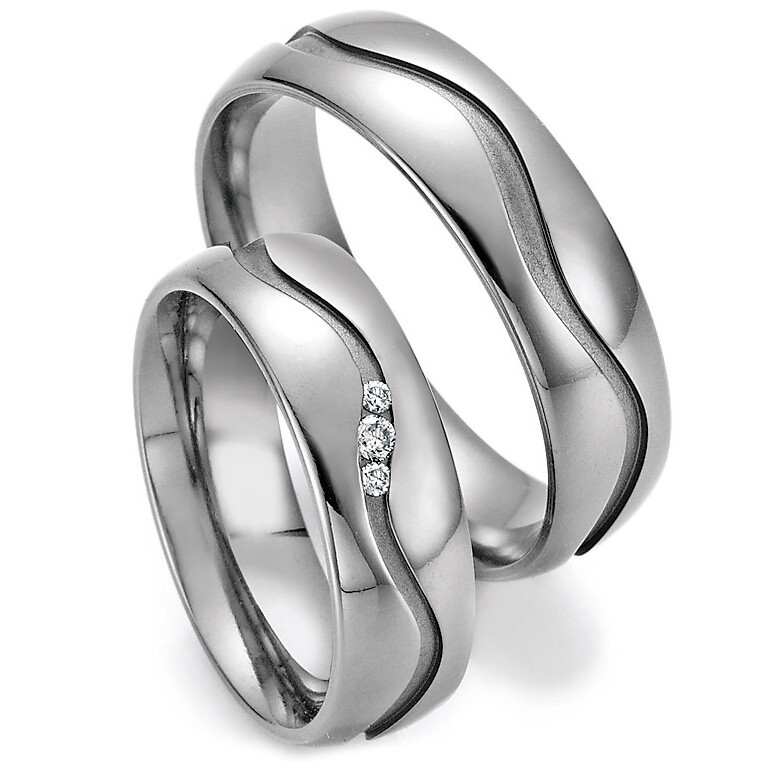 Ruesch Trauringe 77/20090-060 & 77/20100-060 aus Titan
