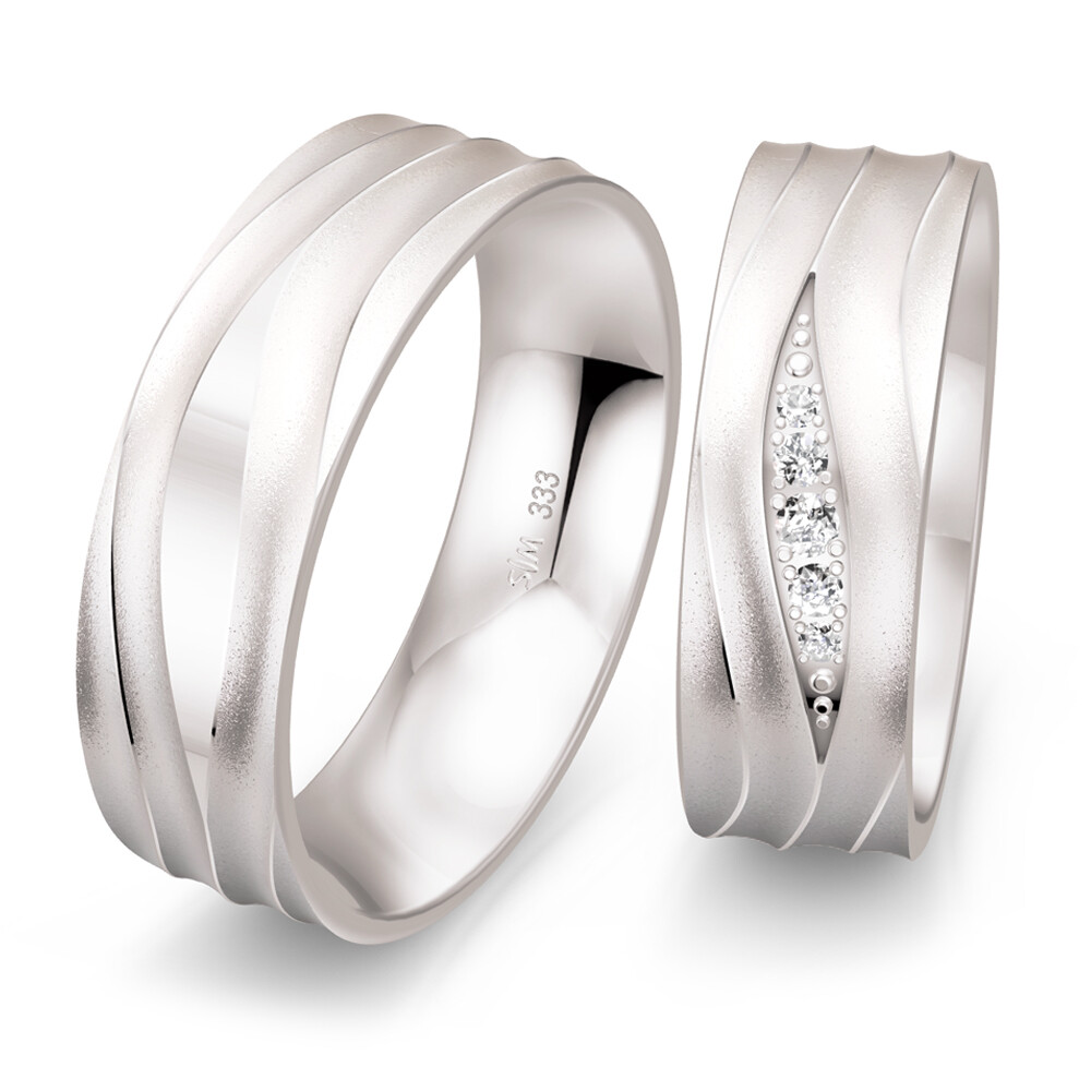 Trauringe Weißgold Saint Maurice 49/81612 & 49/81613