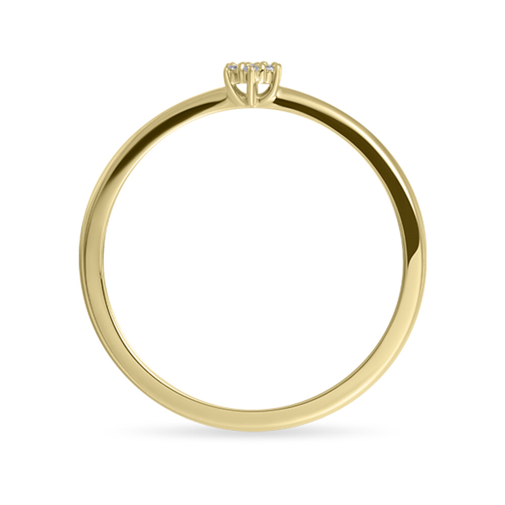 Ring 14k Gold mit Zirkonia Gisser Jewels VGR032
