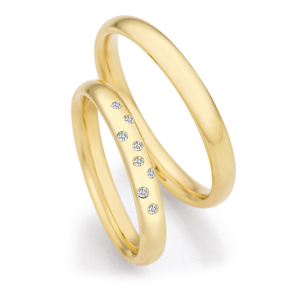 Trauringe Gelbgold Honeymoon Brillant Ruesch 66/71130