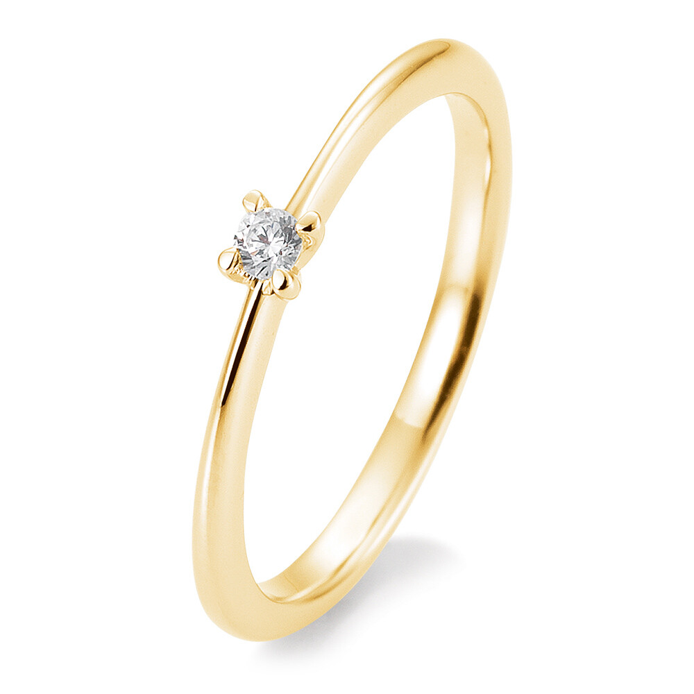 Verlobungsring 4er Krappe BR169-9 Gelbgold Brillant