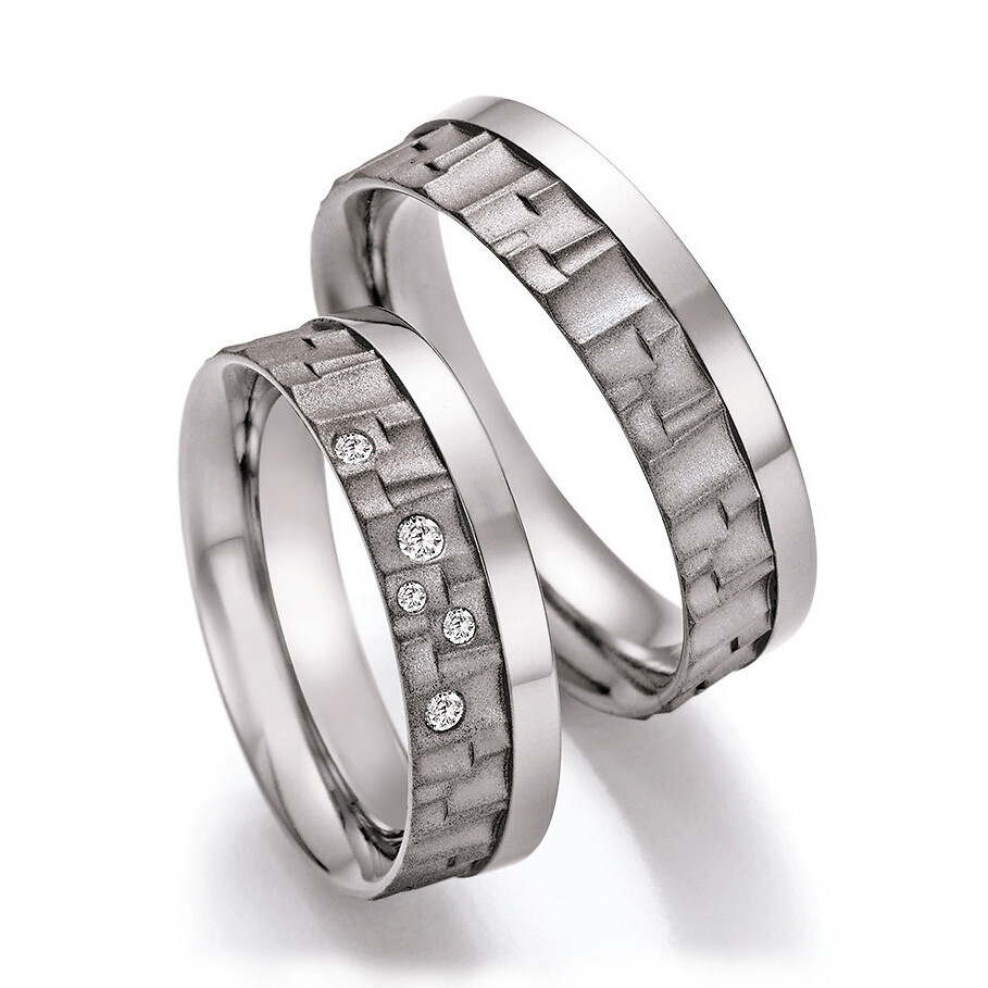 Ruesch Trauringe aus Titan 77/21050-060 & 77/21060-060