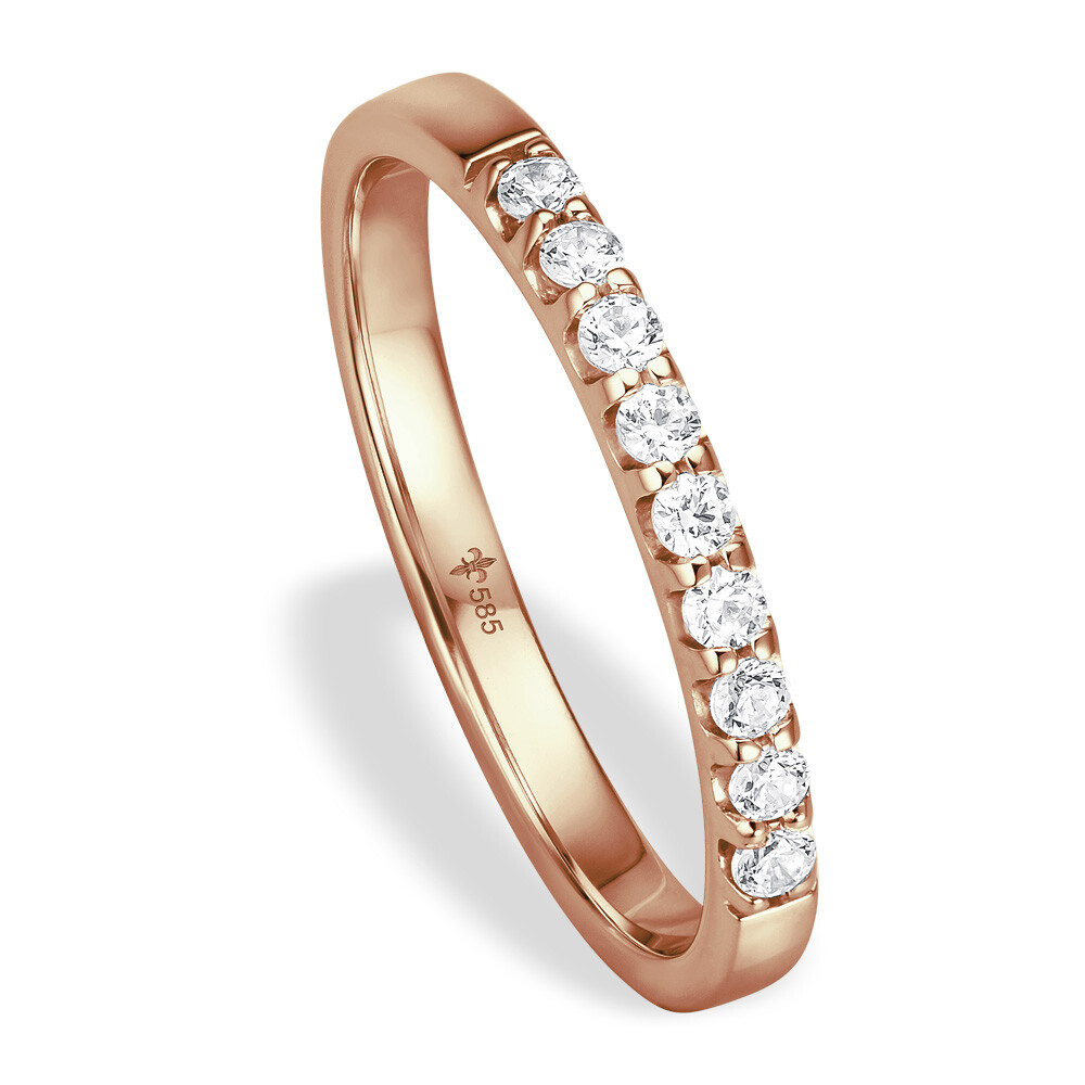 Memoire-Ring Grace 9 Brillanten Roségold Giloy TM02009