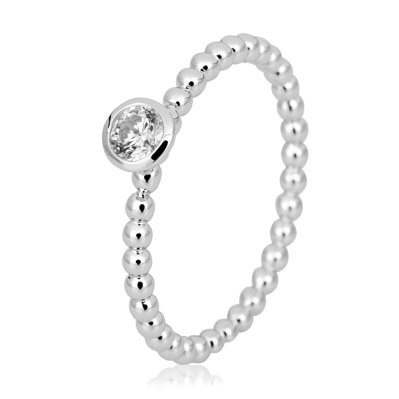 Breuning Kugelring 44/06064 Weißgold 585