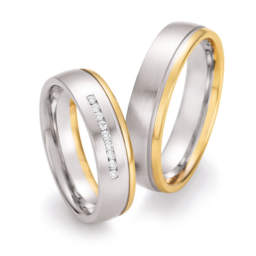 Trauringe Bicolor Honeymoon Ruesch 66/42050 & 66/42060