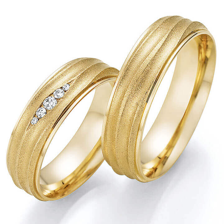 Collection Ruesch Trauringe Eheringe Gelbgold Brillant 66/63130 & 66/63140