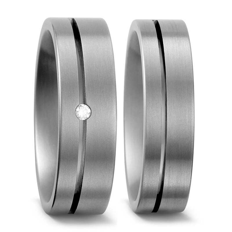 Trauringe Partnerringe Titan Brillant TitanFactory 50884