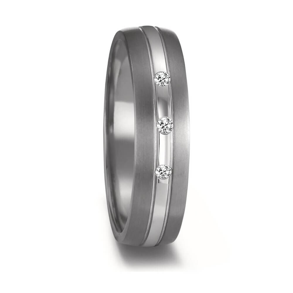 Trauringe aus Tantal & Platin Brillant TeNo 52678