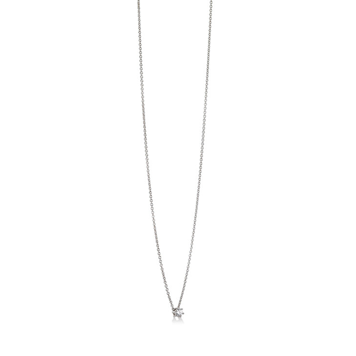Collier 6er Krappe Weißgold Breuning 61/01441 0,100 ct