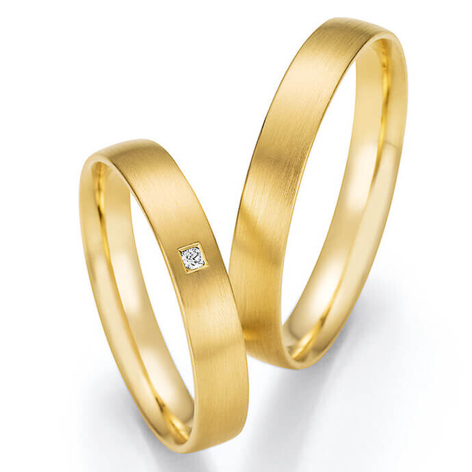 Collection Ruesch Trauringe Eheringe Gelbgold Brillant 66/61090 & 66/61100