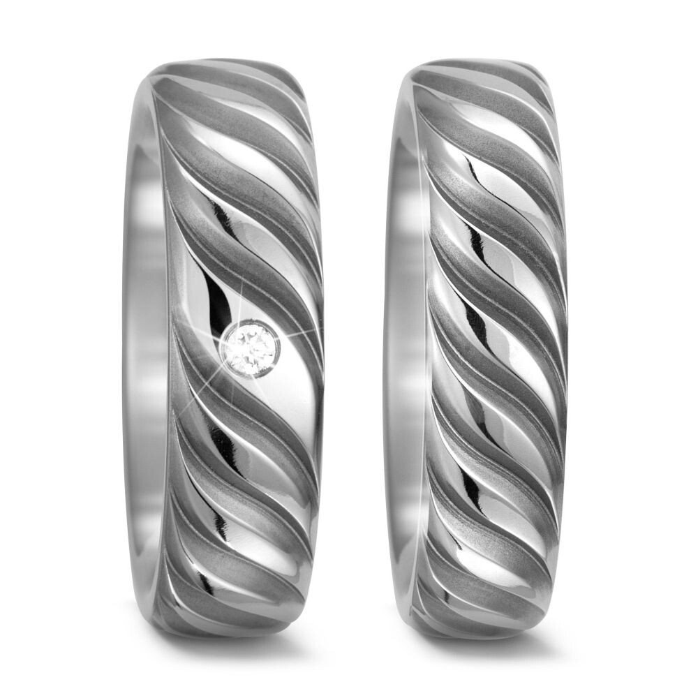 Trauringe Partnerringe Titan Brillant TitanFactory 52515