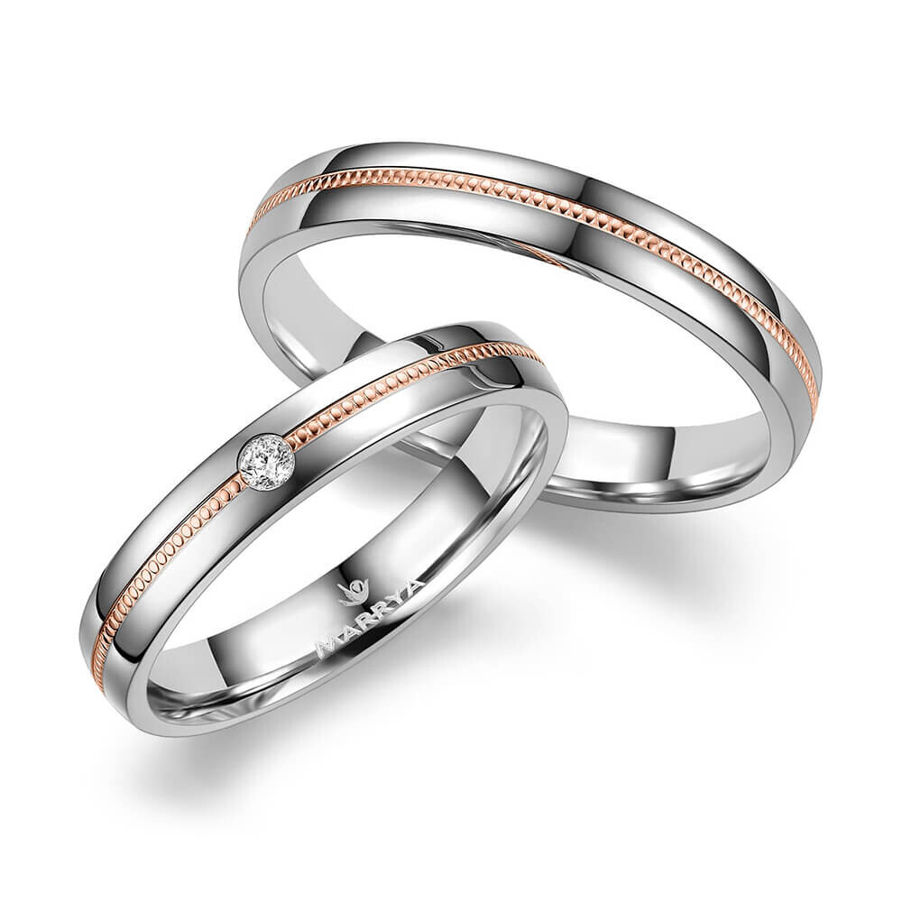 Trauringe Partnerringe Silber & Gold Marrya SG-A-06