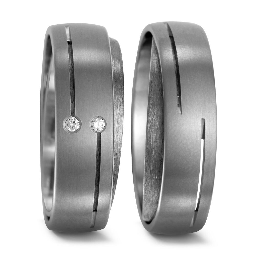 Trauringe Partinerringe Titan Brillant TitanFactory 51962