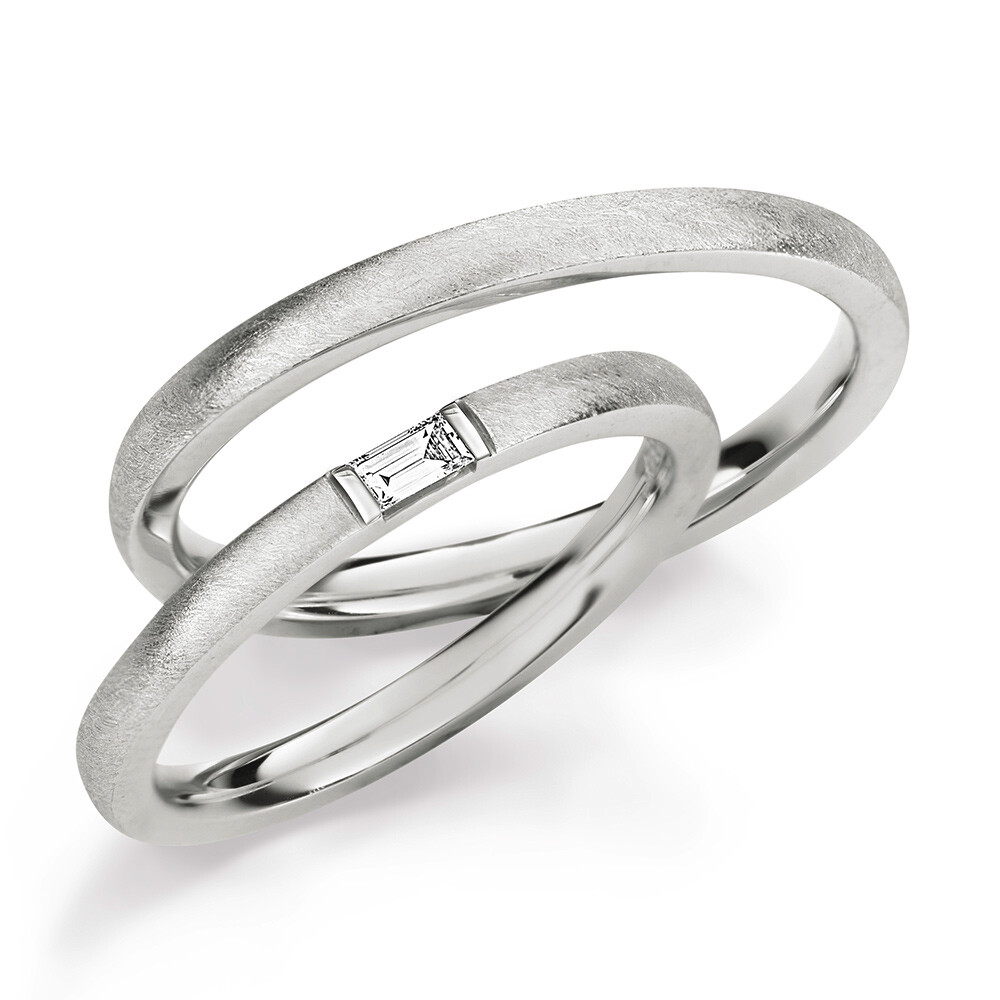 Max Kemper Trauringe Platin 950 Baguette 70413