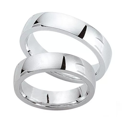 Schwarz Trauringe / Partnerringe Silber 925 SW925-016 Sterlingsilber poliert