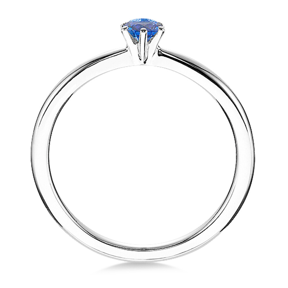 Verlobungsring Platin 950 mit 3,5 mm Saphir Solitär – Dettinger 26932F